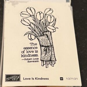 UNUSED Y2K Vintage Love Quote Stamp | Stampin’ Up 2003